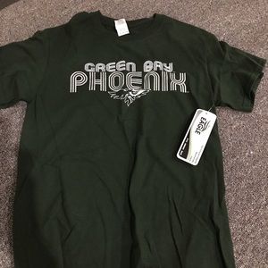 Small Green Bay Phoenix T shirt. New with tags